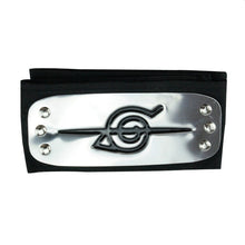Load image into Gallery viewer, Anime Naruto Headband Leaf Village Logo Konoha Uchiha Itachi Kakashi Akatsuki Cosplay Costume Accessories

