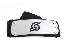 Load image into Gallery viewer, Anime Naruto Headband Leaf Village Logo Konoha Uchiha Itachi Kakashi Akatsuki Cosplay Costume Accessories
