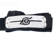 Load image into Gallery viewer, Anime Naruto Headband Leaf Village Logo Konoha Uchiha Itachi Kakashi Akatsuki Cosplay Costume Accessories
