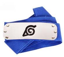 Load image into Gallery viewer, Anime Naruto Headband Leaf Village Logo Konoha Uchiha Itachi Kakashi Akatsuki Cosplay Costume Accessories
