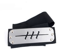 Load image into Gallery viewer, Anime Naruto Headband Leaf Village Logo Konoha Uchiha Itachi Kakashi Akatsuki Cosplay Costume Accessories
