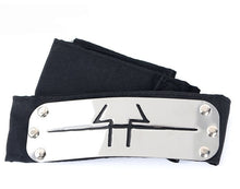 Load image into Gallery viewer, Anime Naruto Headband Leaf Village Logo Konoha Uchiha Itachi Kakashi Akatsuki Cosplay Costume Accessories
