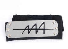 Load image into Gallery viewer, Anime Naruto Headband Leaf Village Logo Konoha Uchiha Itachi Kakashi Akatsuki Cosplay Costume Accessories
