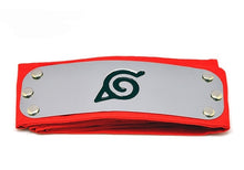 Load image into Gallery viewer, Anime Naruto Headband Leaf Village Logo Konoha Uchiha Itachi Kakashi Akatsuki Cosplay Costume Accessories
