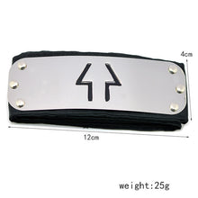 Load image into Gallery viewer, Anime Naruto Headband Leaf Village Logo Konoha Uchiha Itachi Kakashi Akatsuki Cosplay Costume Accessories
